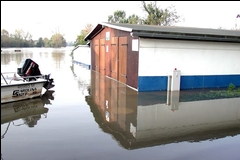 Bootshaus - Hochwasser