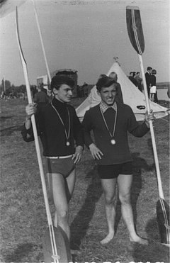 Mein Zweier-Partner Achim (links) und ich (1967)