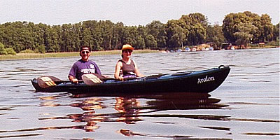 Petra und ich, Rheinsberger Seen (2000)