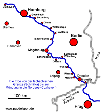 Elbe von Schmilka bis Cuxhaven